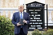 President Trump at St. John's Episcopal Church President Trump Visits St. John's Episcopal Church (49963649028).jpg