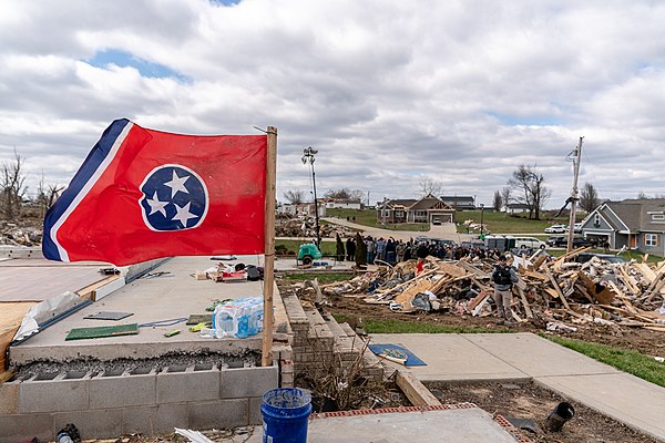 Aftermath of the March 2020 tornado in West Cookeville
