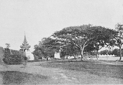 Fig. 74. Between wall and moat, Mandalay.