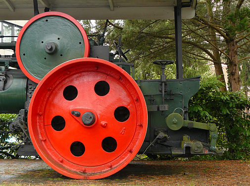 The Wheels of a road roller (Germany)