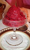 Sorbet à la framboise.