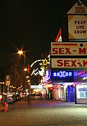 Reeperbahn, nattelivsdistriktet i St. Pauli