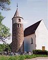Romanischer Turm der Kirche St. Jakob