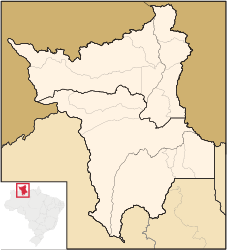 Boundaries of the mesoregions and microregions in Roraima