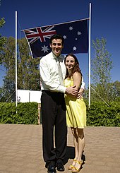 Sam Moran and wife Lyn Moran at Australia Day 2009 Celebrations in Wagga Wagga.