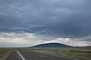 San Antonio Mountain in New Mexico, as seen from the Colorado side of the NM-CO state line on US 285