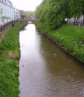 Schwarzbach (Blies) River in Germany