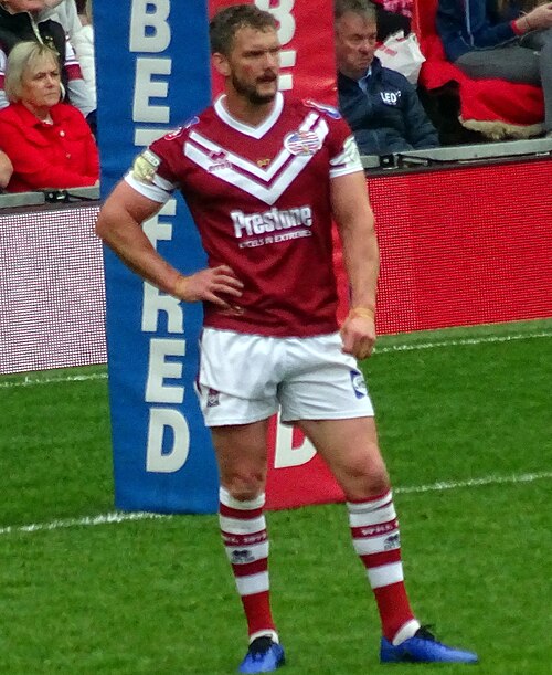 O'Loughlin playing for Wigan in 2019