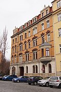 Apartment building in a formerly closed development