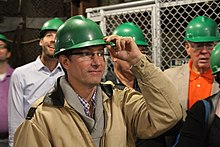 Senador Kent Eken Touring Soudan Underground Mine.jpg