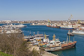 Blick auf den Hafen