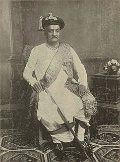 Shankarrao Chimnajirao Gandekar 10th Raja of Bhor