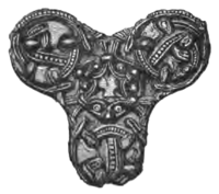 Fig. 9.—Trefoil-shaped Broach of Bronze.