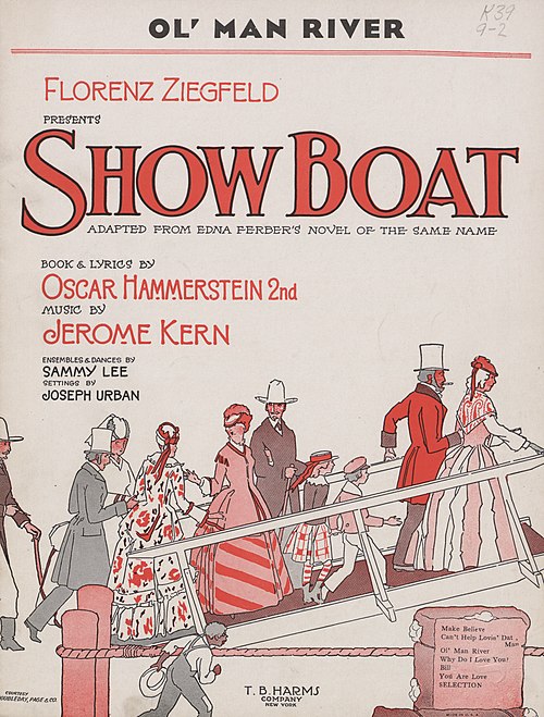 Original 1927 sheet music for Ol' Man River, from Show Boat