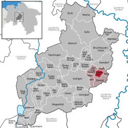 Siedenburg - Carte