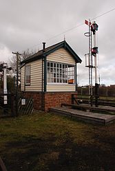 Signal box and signal.