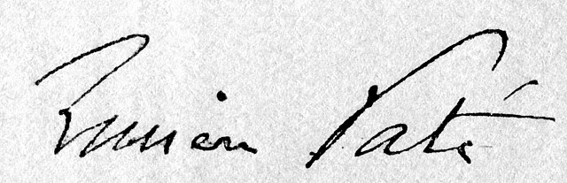 signature de Lucien Paté