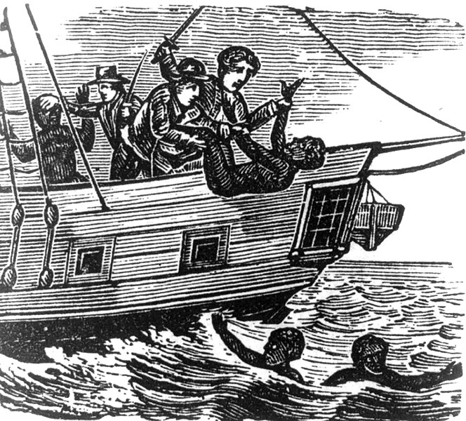 File:Slaves being thrown overboard from an unidentified slave ship.jpg