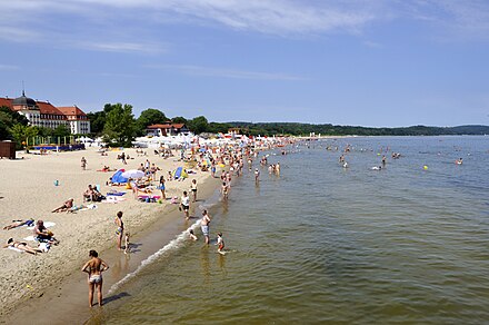 Beach seen from the pier