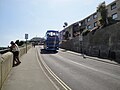 Southern Vectis 637 Puckaster Cove (R737 XRV), a Volvo Olympian/Northern Counties Palatine in Hope Road, Shanklin, Isle of Wight on the Sandown Bay Tour.