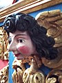 Polychrome decorative moulding from the pulpit.