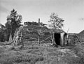 Stallgamme og toalett i Levajokgiedde i 1952