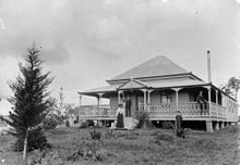 McLean family homestead, Whichelllo, circa 1903 StateLibQld 1 210194 Home of the McLean family in Whichello near Crow's Nest, Queensland, ca. 1903.jpg