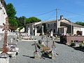 Français : Cimetière de l'église de St-Cibard, Gironde, France