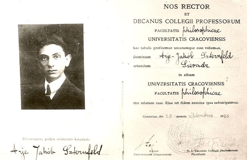 File:Sternfeld Jagiellonski Universitet Student's ID.jpg