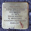 Stolperstein Hansastr 17 (Gesbr) Anna Zellmann.jpg