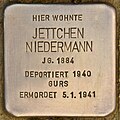 Stolperstein für Jettchen Niedermann