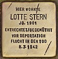 Stumbling stone for Lotte Stern (Schwerin) .jpg