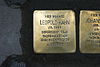 Stolpersteine Bockenheimer Landstraße 89/91 Leopold Kahn