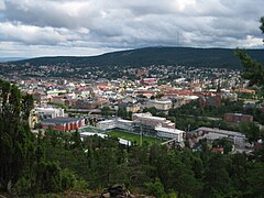 The arena and city of Sundsvall, 2010.