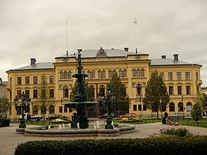 Sundsvall-bankens bygning har set fra Vennegaven