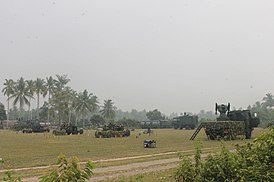 Батарея зенитных орудий TD-2000B, поставленная CPMIEC в Индонезию