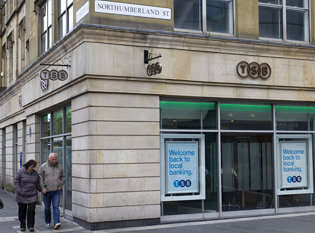 TSB Newcastle city centre, a former Lloyds TSB branch