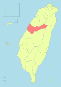 Poziția localității Taichung