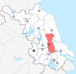 타이저우 시 지도