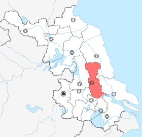 Localisation de Taizhou (Jiangsu)