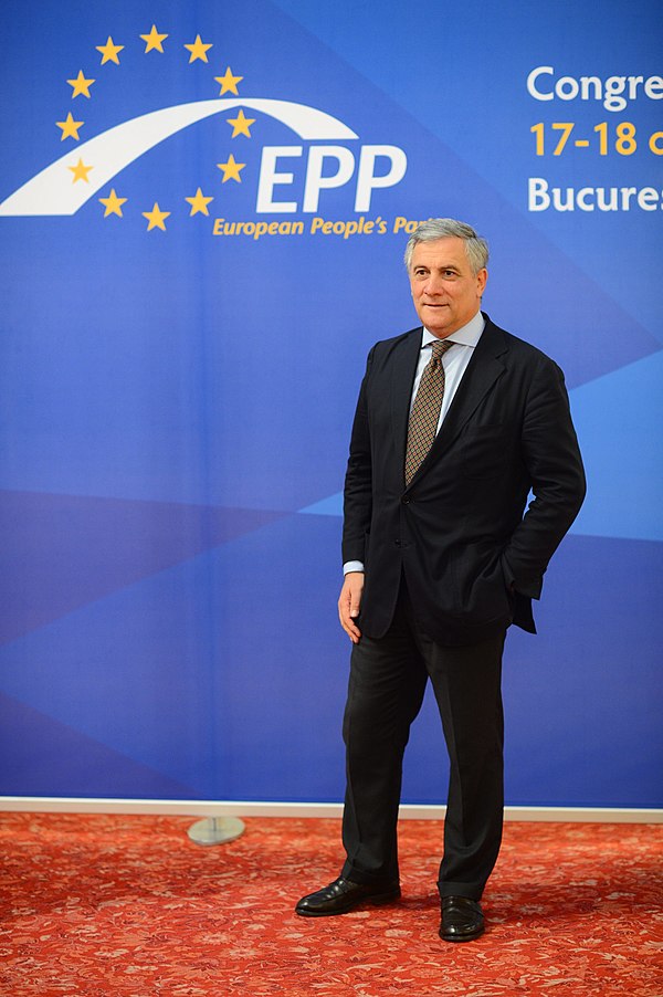 Tajani at the EPP congress in 2012