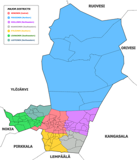 Subdivisions of Tampere