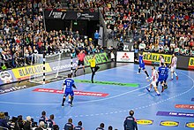 L'équipe de France contre la Croatie lors du championnat du monde de handball IHF 2019 (47086489964).jpg