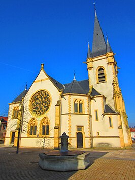 Protestantse kerk te Courcelles-Chaussy / Kurzel-Kelsch