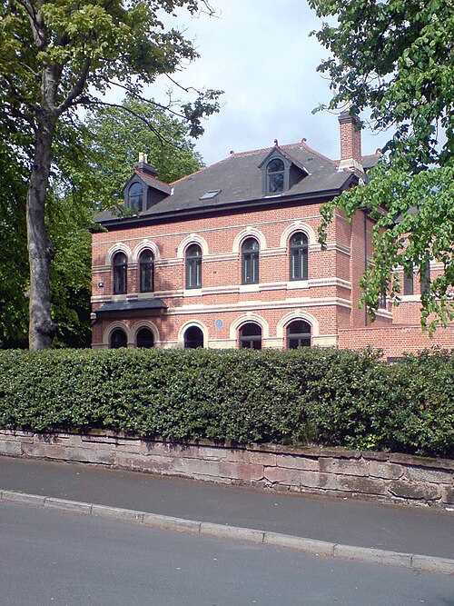 Augurio Perera's house in Edgbaston, Birmingham, England, where he and Harry Gem first played the modern game of lawn tennis