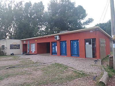 Terminal de ómnibus en Pehuen-Có, Argentina.