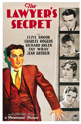 <i>The Lawyers Secret</i> 1931 film