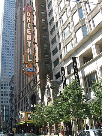 Playing at the Oriental Theatre for more than three years, the Chicago production continually broke box-office records.