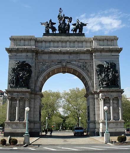 The Soldiers' and Sailors' Arch at Grand Army Plaza