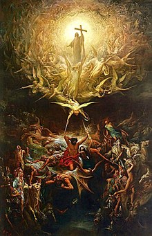 The Triumph of Christianity over Paganism, a painting by Gustave Dore (1899) The Triumph Of Christianity Over Paganism.Gustave Dore.jpg